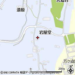 福島県南相馬市小高区吉名岩屋堂周辺の地図