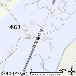 福島県二本松市平石周辺の地図