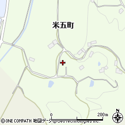 福島県二本松市米五町223周辺の地図