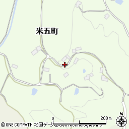 福島県二本松市米五町230周辺の地図