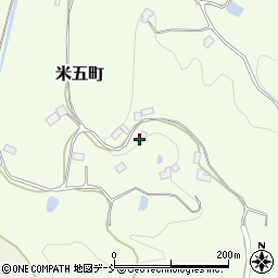 福島県二本松市米五町551周辺の地図