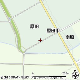 福島県会津若松市河東町熊野堂原田周辺の地図