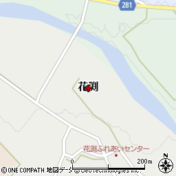 新潟県三条市花渕周辺の地図