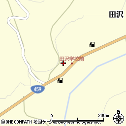福島県二本松市田沢明内周辺の地図
