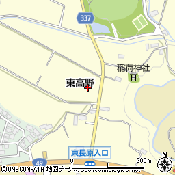 福島県会津若松市河東町東長原東高野周辺の地図