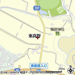 福島県会津若松市河東町東長原（東高野）周辺の地図