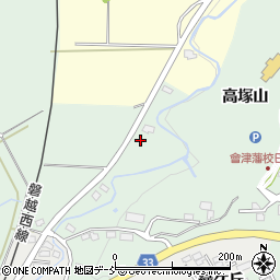 福島県会津若松市河東町南高野小松原13周辺の地図