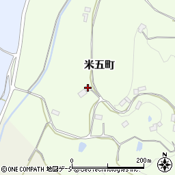 福島県二本松市米五町201周辺の地図