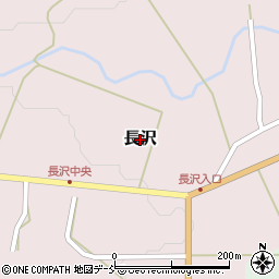 新潟県三条市長沢周辺の地図