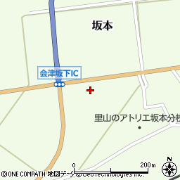 福島県会津坂下町（河沼郡）坂本（窪甲）周辺の地図