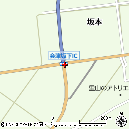 会津坂下ＩＣ周辺の地図