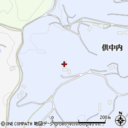 福島県二本松市西勝田供中内180周辺の地図
