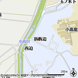 福島県南相馬市小高区吉名（新西迫）周辺の地図