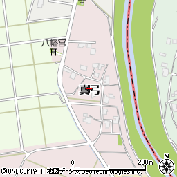 新潟県長岡市真弓周辺の地図
