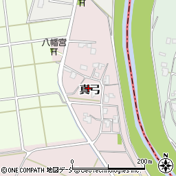新潟県長岡市真弓周辺の地図