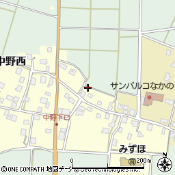 新潟県長岡市中野西乙周辺の地図