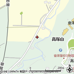 福島県会津若松市河東町南高野小松原42-2周辺の地図