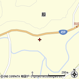 福島県二本松市田沢（中田）周辺の地図