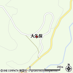 福島県耶麻郡西会津町野沢大久保周辺の地図