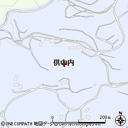福島県二本松市西勝田供中内周辺の地図