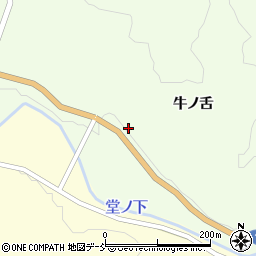 福島県浪江町（双葉郡）下津島（牛ノ舌）周辺の地図