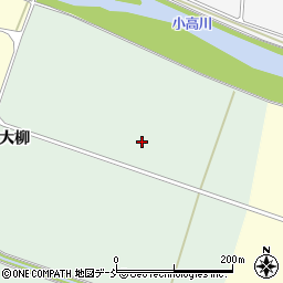 福島県南相馬市小高区福岡大柳周辺の地図