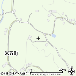 福島県二本松市米五町307周辺の地図