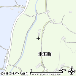 福島県二本松市米五町187周辺の地図