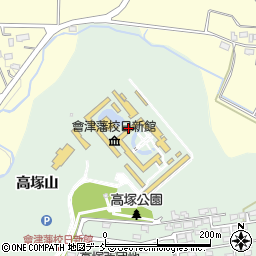 會津藩校日新館周辺の地図