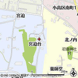 福島県南相馬市小高区吉名宮迫台周辺の地図