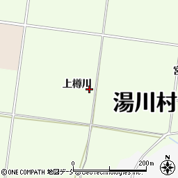 福島県湯川村（河沼郡）田川（上樽川）周辺の地図