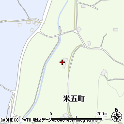 福島県二本松市米五町185周辺の地図
