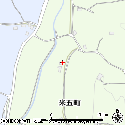 福島県二本松市米五町184周辺の地図