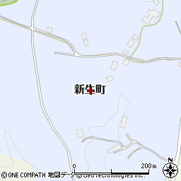 福島県二本松市新生町周辺の地図
