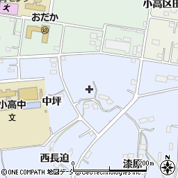 福島県南相馬市小高区吉名中坪周辺の地図