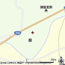 福島県双葉郡浪江町下津島原周辺の地図
