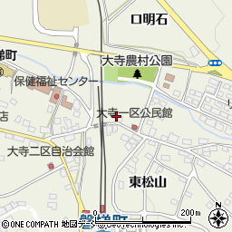 大寺一区公民館周辺の地図