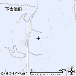 福島県二本松市西勝田土合周辺の地図