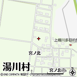 福島県湯川村（河沼郡）田川（六百苅）周辺の地図