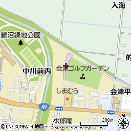 会津ゴルフガーデン周辺の地図