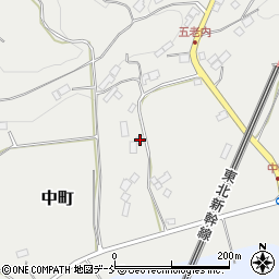 福島県二本松市中町305周辺の地図