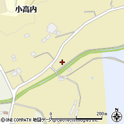 福島県二本松市小高内周辺の地図