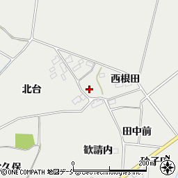 福島県南相馬市小高区飯崎西根田周辺の地図