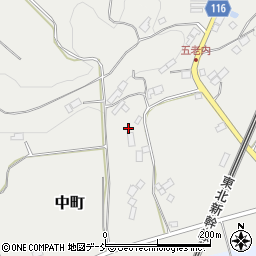 福島県二本松市中町295周辺の地図
