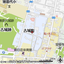 福島県耶麻郡猪苗代町古城町周辺の地図