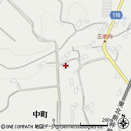 福島県二本松市中町285周辺の地図