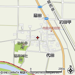福島県会津若松市河東町代田代田周辺の地図