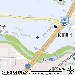 福島県二本松市杉田町1丁目29周辺の地図