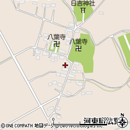 福島県会津若松市河東町広野冬木沢周辺の地図