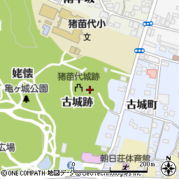 福島県耶麻郡猪苗代町古城跡周辺の地図